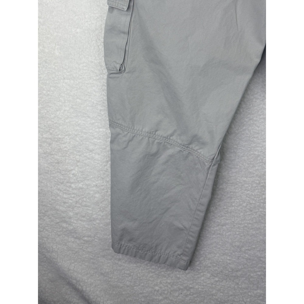 Guess Jeans Cargo Pants Mens 34x28 Gray Cotton Canvas Relaxed Fit Baggy Vintage - Picture 11 of 14